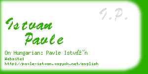 istvan pavle business card